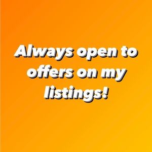 Open to offers on all listings